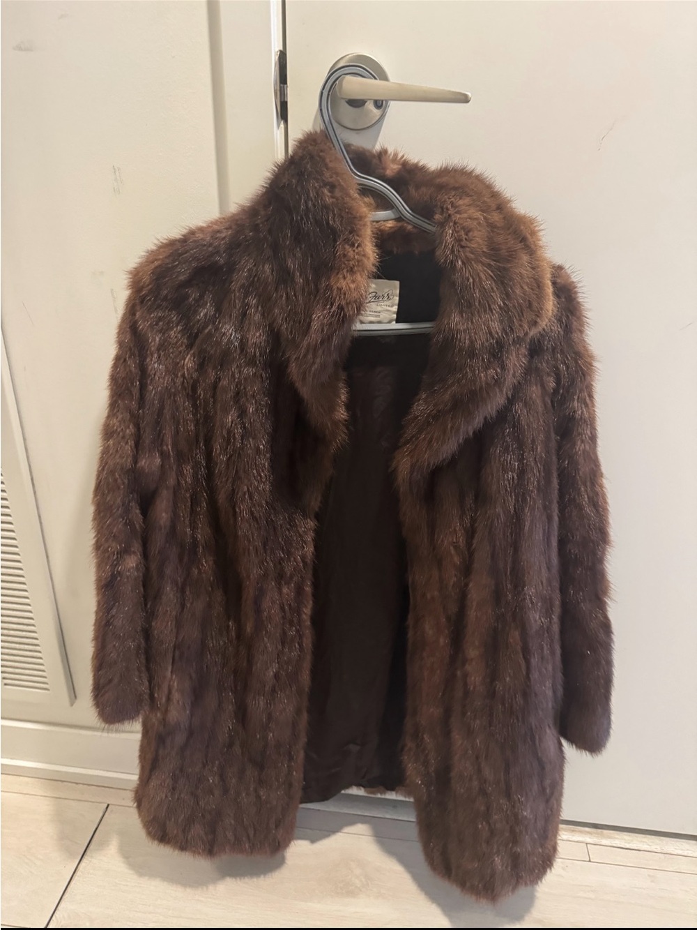 Brown Mink fur Women's Coat - Classic Plush Jacket